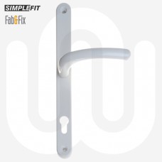 Simplefit by Fab & Fix Universal Sprung Inline Lever/Lever 92PZ/92PZ Door Handle - Extra Large Cover (296BP/264CRS)